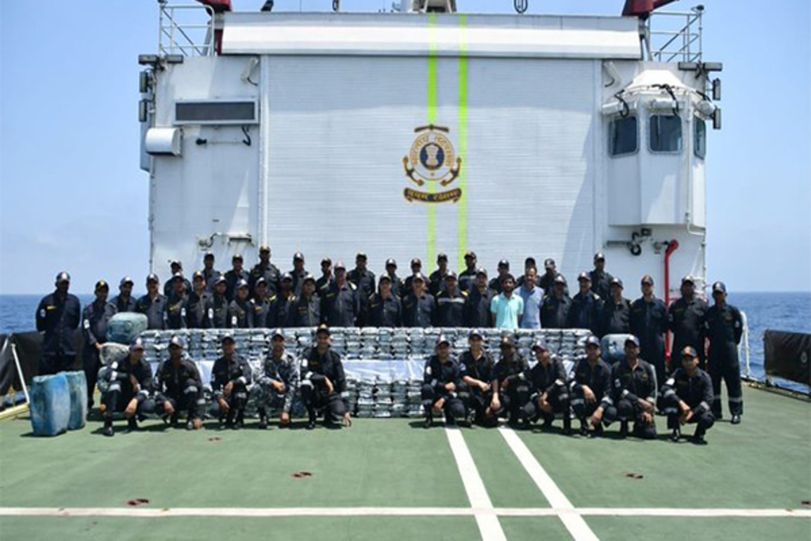 Indian Coast Guard seizes narcotics worth Rs 1800 crore near Gujarat coast