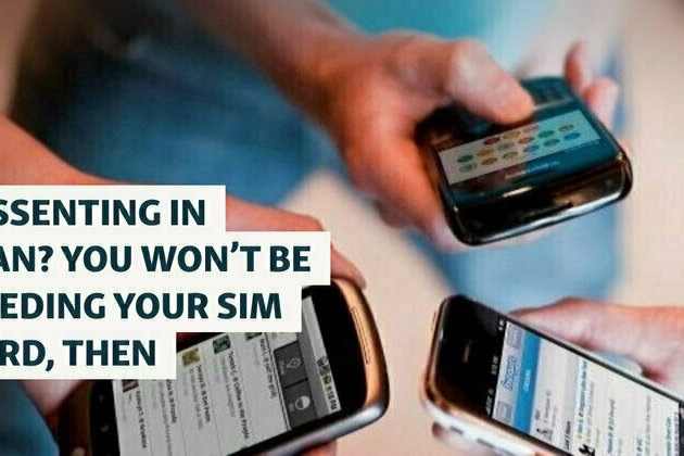 Dissenting In Iran You Won't Be Needing Your SIM Card, Then