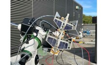 Artificial leaf system developed at UNSW to create ammonia from wastewater using only the sun. Photo: Chen Han/UNSW