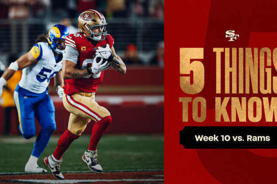 5 Things to Know: 49ers Week 10 Contest vs. Los Angeles Rams