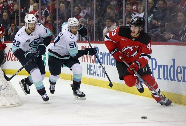 Timo Meier's 200th goal pushes Devils past Kraken