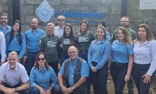 Centro de Educação Ambiental, construído com blocos feitos com rejeitos