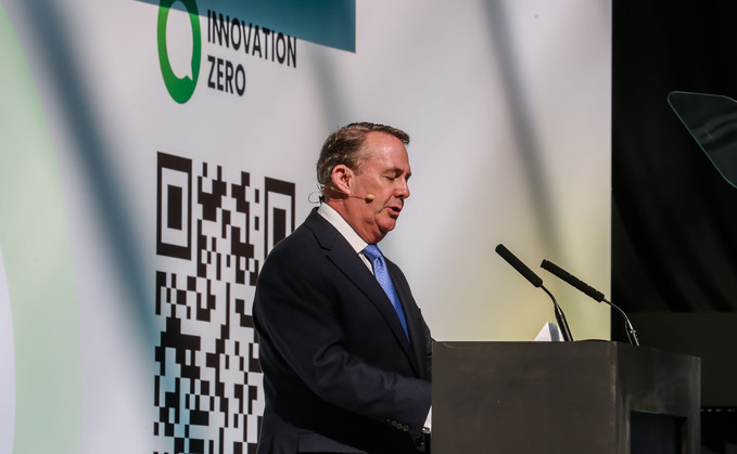 Liam Fox, Innovation Zero chair, speaks on day one at the conference | Credit: Innovation Zero