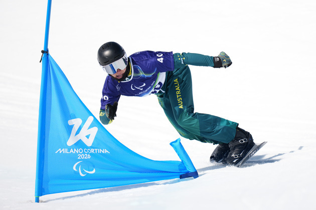(SP)ITALY-CORTINA D'AMPEZZO-PARALYMPIC WINTER GAMES-PARA SNOWBOARD-MEN'S BANKED SLALOM SB-LL2