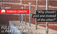 Why do screws have different thread lengths?