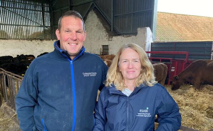 Fife farmer Eric Black and RSABI chief executive Carol McLaren have worked together to promote dyslexia in the farming community