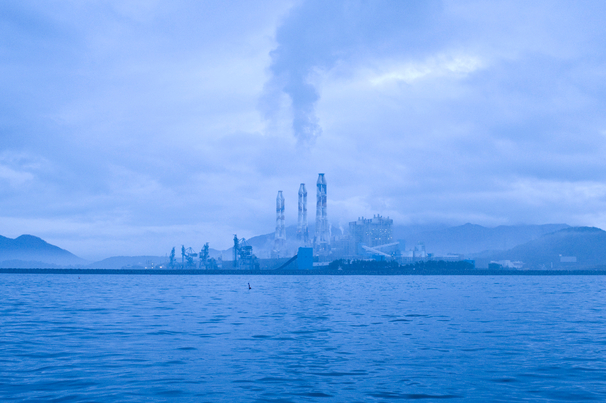 Goseong-gun, Gyeongsangnam-do, South Korea - June 15, 2018: Samcheonpo Thermal Power Plant.