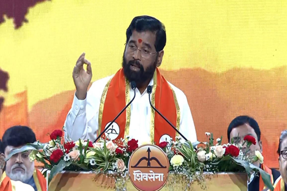 "Loud voice of Marathi people means Shiv Sena": Eknath Shinde lauds party's progress, slams Uddhav Thackeray