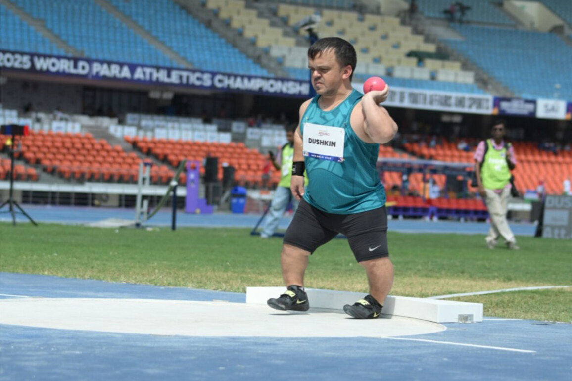 Rising from Paris defeat, NPA athlete Denis Gnezdilov rules world with record-breaking throw in Delhi
