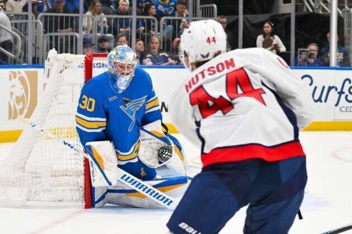 Joel Hofer pitches shutout as Blues stay hot, down Capitals