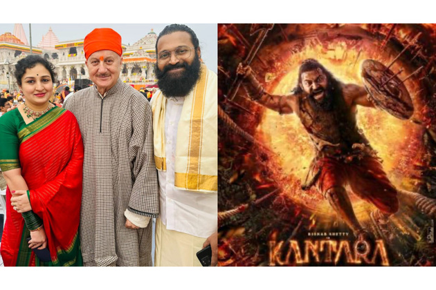 Anupam Kher watches 'magical brilliance' of 'Kantara: Chapter 1' with family; says he is 'speechless'