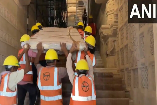 Ayodhya Ram Temple: Ram Darbar construction underway, first gold door under installation