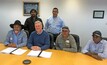  Yulu JV owners Troy Eaton (left), Troy Eaton Jr, Nathan Newland, Terry WIlson and Willie Jumbo with FMG director Don Hyma (second from left).