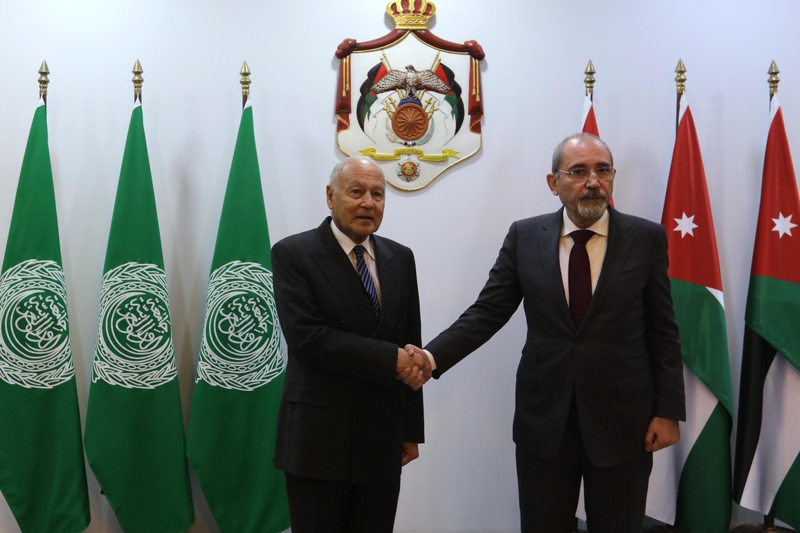 JORDAN-AMMAN-THE ARAB LEAGUE-MEETING-PALESTINE
