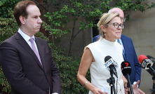 Warren Pearce and Libby Mettam at the presser. Image by Karma Barndon