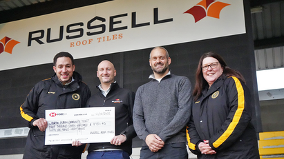 Russell Roof Tiles charity donations hit new high