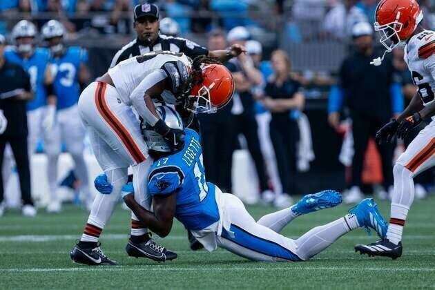 Panthers' Xavier Legette, Browns' Rayshawn Jenkins ejected for fight