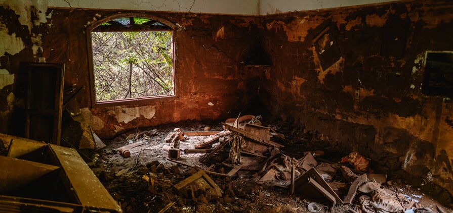 A home destroyed by the Mariana disaster in Barra Longa, Brazil. Credit: Pogust Goodhead