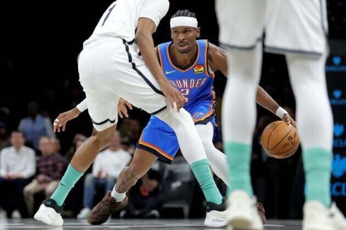 Thunder thump hapless Nets for 10th straight victory
