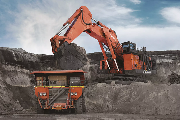 Hitachi Construction Machinery rigid dump truck and ultra-large hydraulic excavator