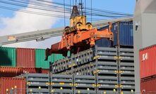 Containers ready for Dugald River exports at Townsville Port.