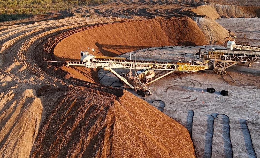 Heap leach pads at Anthill