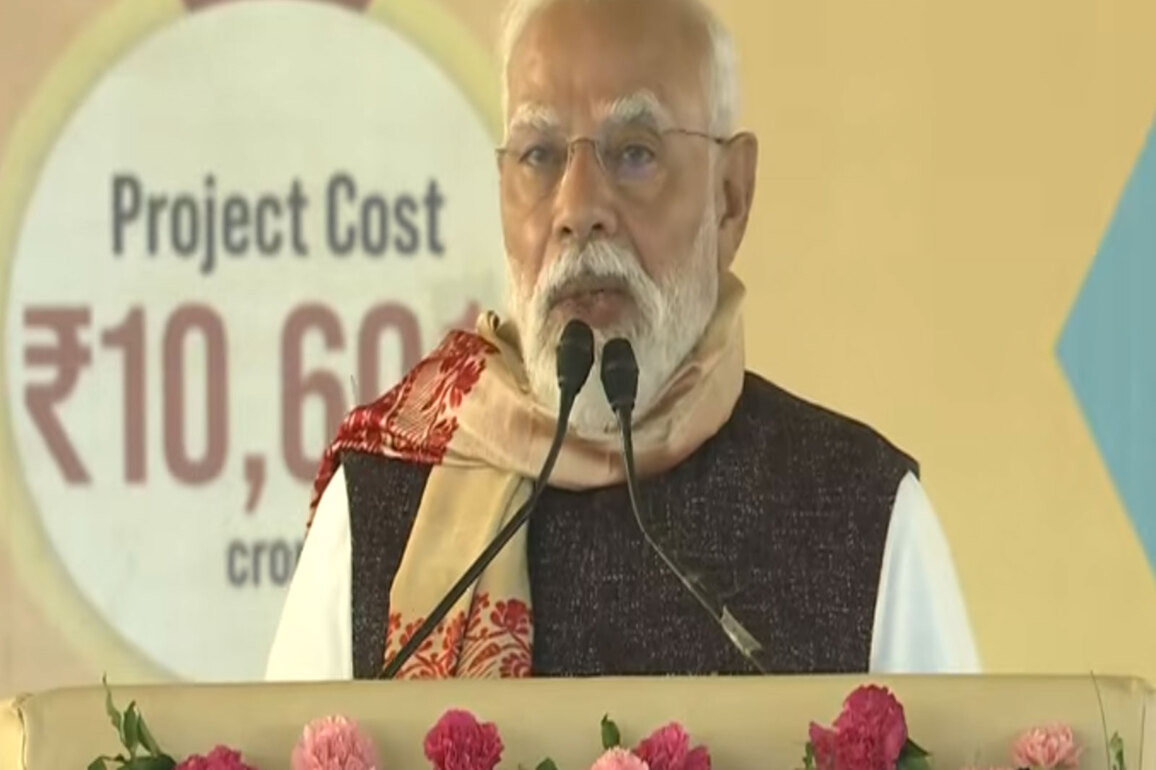 "New chapter begins": PM Modi performs bhoomi pujan for Rs 10,600 cr fertiliser plant in Assam