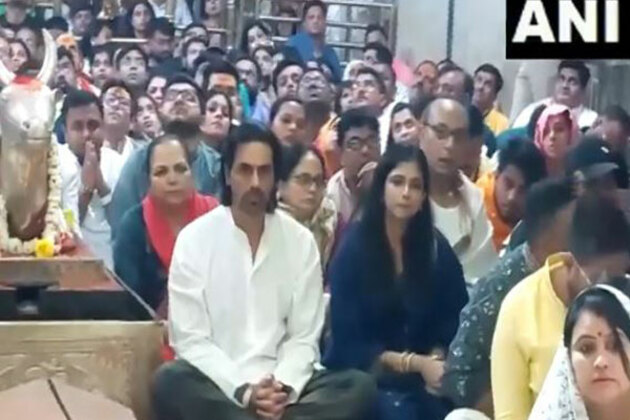 Arjun Rampal attends Bhasma Aarti at Mahakaleshwar Temple in Ujjain