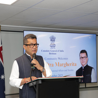 MoS Margherita interacts with Indian diaspora in Brisbane on PM Modi's birthday