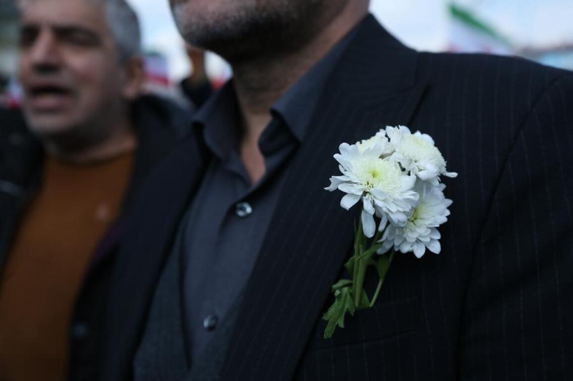 Mideast in Pictures: Iranians attend funeral ceremony for IRGC Navy commander