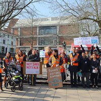 UK doctors walk out as flu surge strains NHS
