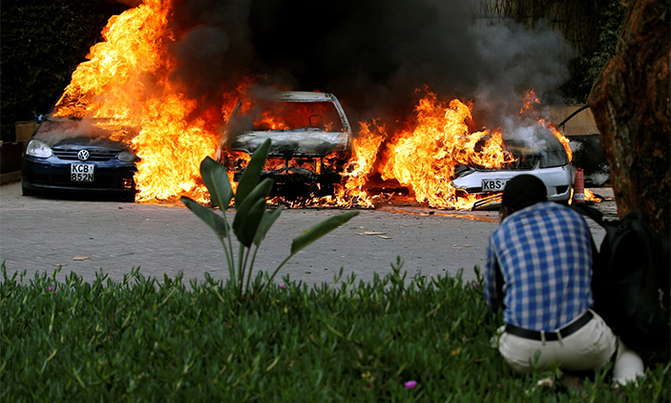 Explosion, gunfire at Nairobi hotel, office complex Explosion, gunfire at Nairobi hotel, office complex