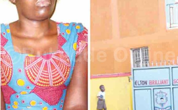 Essomero lya Elton Brilliant school metulooni Tushemegeirwe (ku kkono) gye yakwatidde omwana. Essomero lya Elton Brilliant school metulooni Tushemegeirwe (ku kkono) gye yakwatidde omwana.