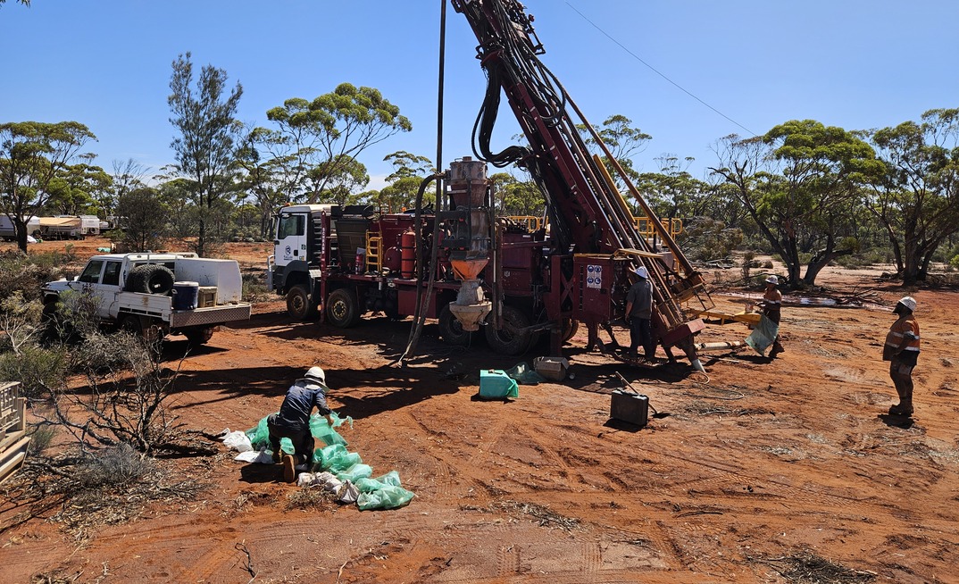 Drilling at the Lucky Strike deposit.