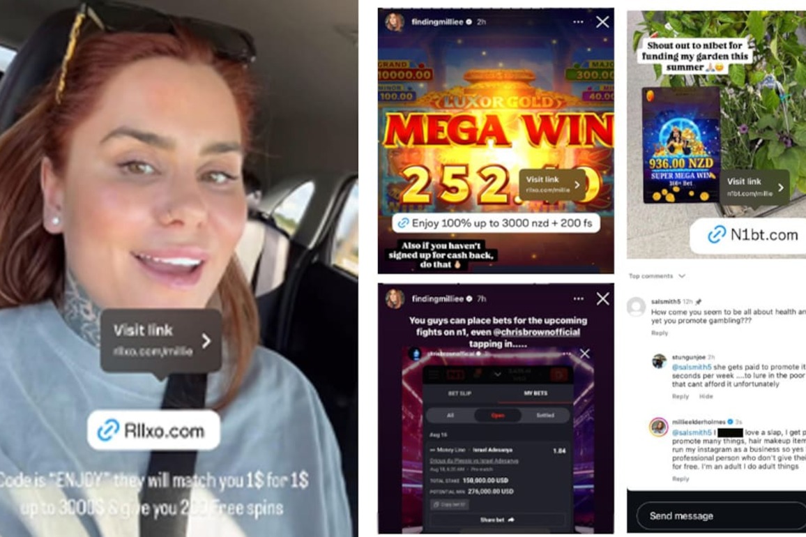 Millie Elder-Holmes faces complaint for promoting gambling - 26 influencers now on govt watchlist