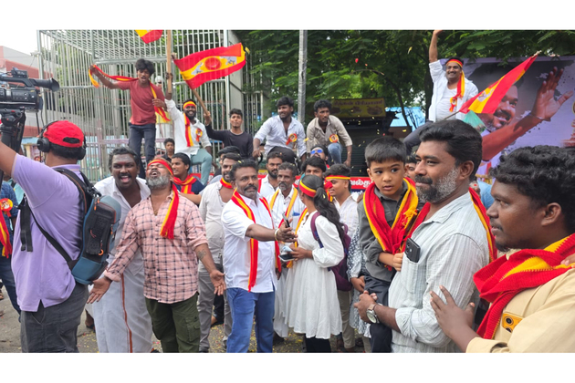 TVK cadres come out in large numbers as Vijay begins electoral campaign in Trichy today