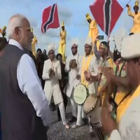 PM Modi receives ceremonial welcome in Trinidad and Tobago, interacts with diaspora