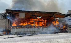 Barn fire causes devastation to farm owners in Derbyshire