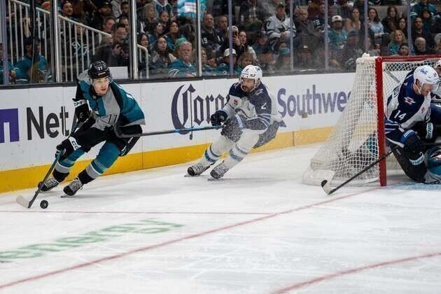 Michael Misa's OT winner lifts Sharks over Jets