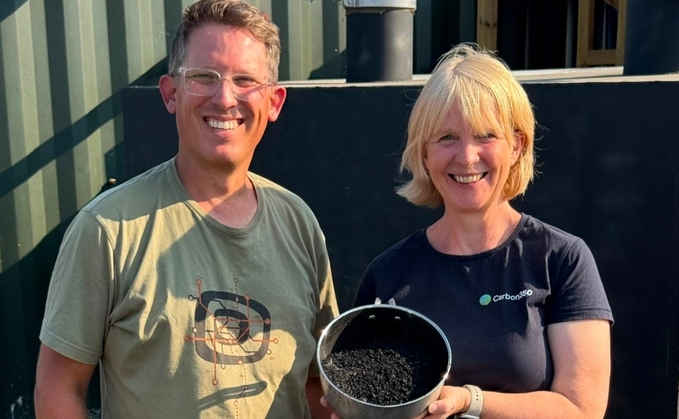 Adam Samuel, co-founder of CapChar, and Catherine Daley, CEO and founder of Carbon350 | Credit: CapChar