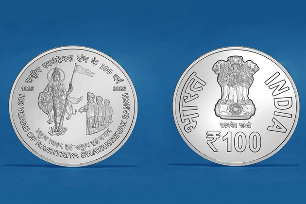 Govt releases special coins, stamps to mark 100 years of RSS