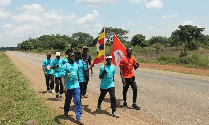 Journey of Hope: Walkers in Iganga Journey of Hope: Walkers in Iganga