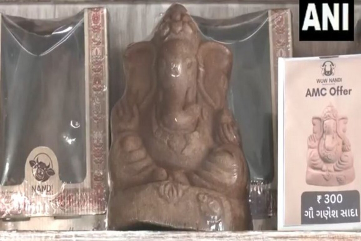 Gujarat: Ahmedabad Municipal Corporation promotes usage of eco-friendly Ganesha idols made of cow dung and clay