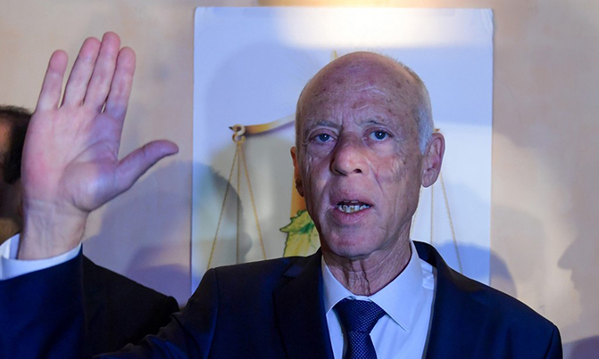 Outsider Saied set for landslide in Tunisia presidency Outsider Saied set for landslide in Tunisia presidency