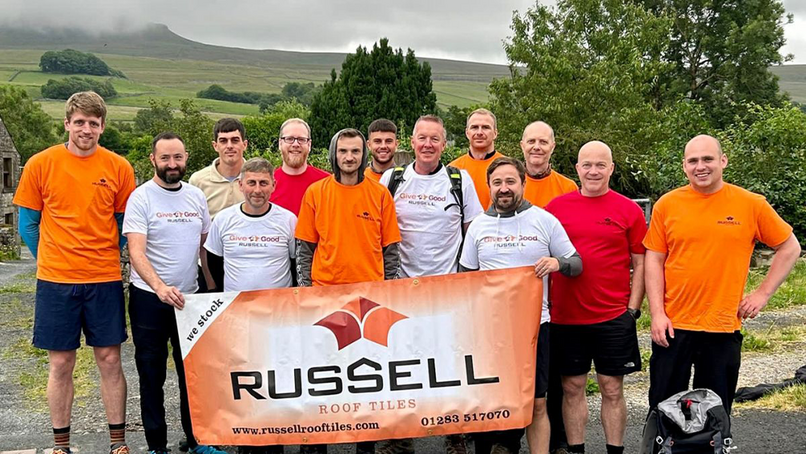 Russell Roof Tiles team at the Three Peaks Challenge