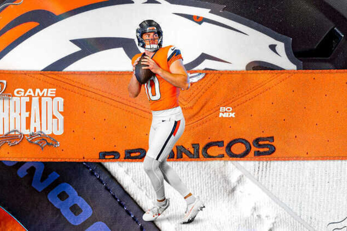 Broncos to wear Sunset Orange jerseys, Summit White pants vs. Bills