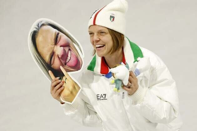 Arianna Fontana's silver lining: matching Italian medal record