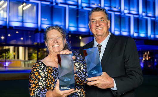 Mollerin growers, Dianne and Ian Haggerty, have be named the 2025 Australians of the Year for WA. 