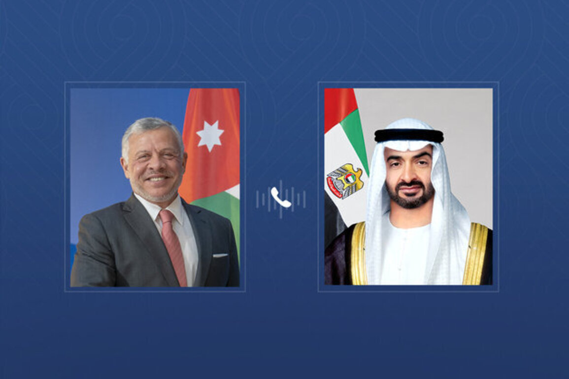 UAE President, King of Jordan hold phone call to discuss bilateral ties, regional developments