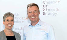 Rebecca Knol with SIMEC chief operating officer Matt Reed.